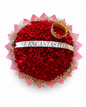 Ramo Buchón 200 Rosas Rojas con Corona Decorativa