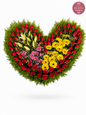 Corazón Floral de Cumpleaños
