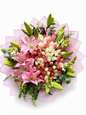 Ramo Buchón Rosa y Blanco Premium – Liliums y Rosas